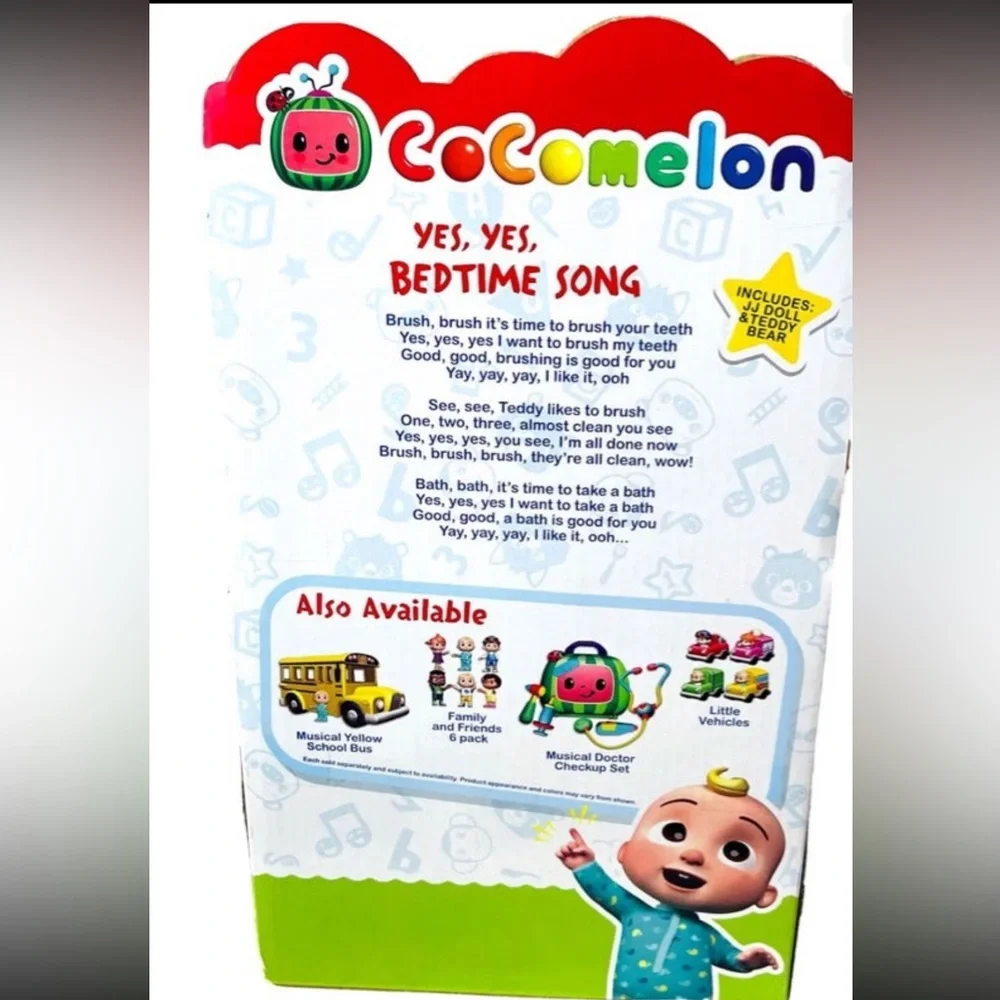 Cocomelon Musical Bedtime JJ Doll With Plush Tummy‎
